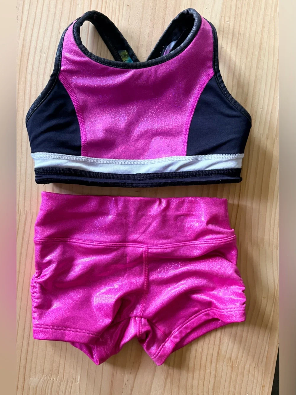 Justice Hot Pink Dance Reversible Set